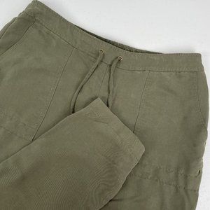 Chicos Jogger Olive Green Utility Style Modal‎ Viscose Poly (size 8)